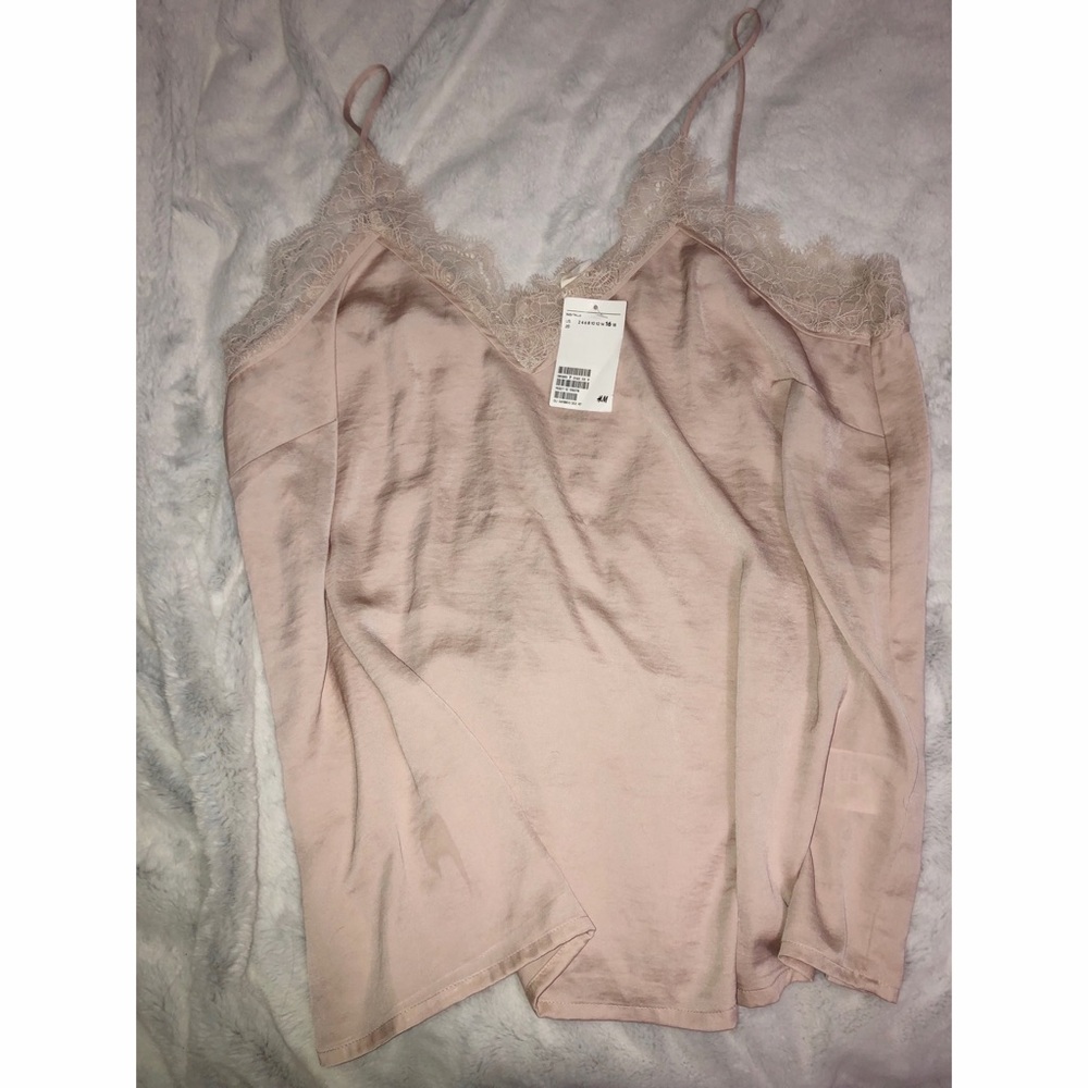 H&M layering satin lace camisole